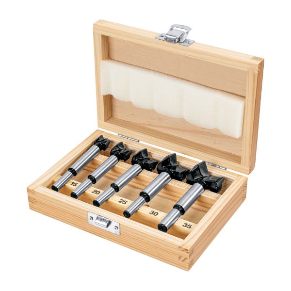 JUEGO DE 5 BROCAS FORSTNER PARA MADERA TRUPER