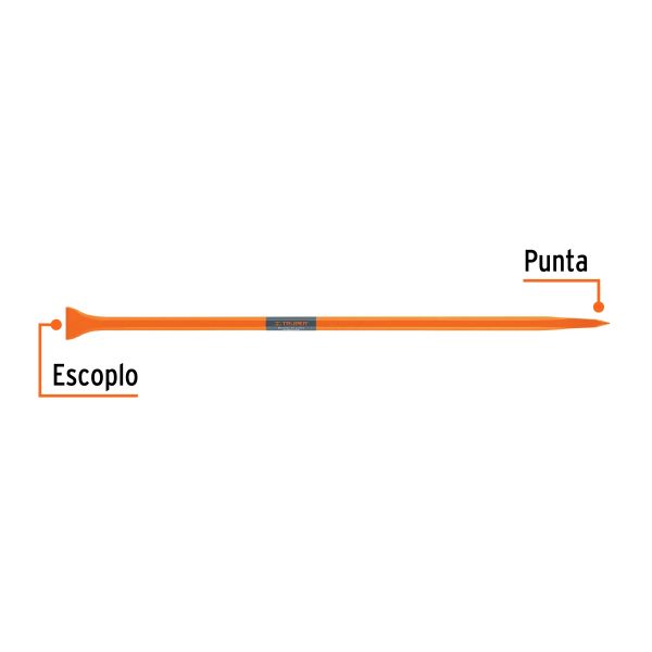 BERRETA DE PUNTA 7/8"X100CM,ESCOPLO 60MM TRUPER - Imagen 2