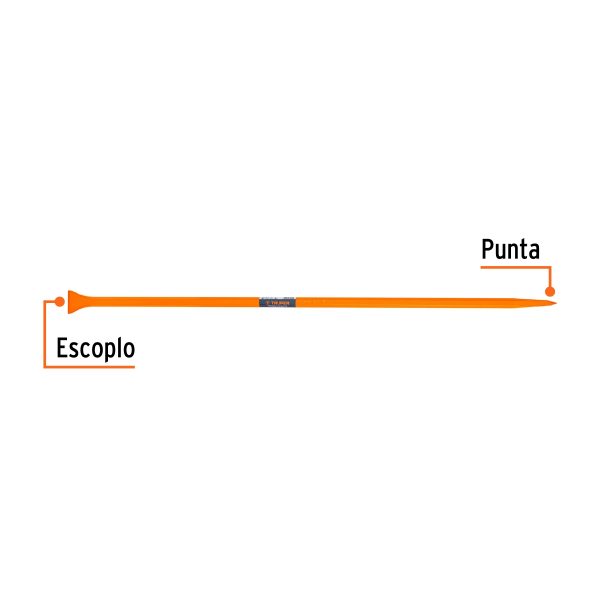 BARRETA DE PUNTA 1"X150CM ,ESCOPLO 72MM TRUPER - Imagen 2