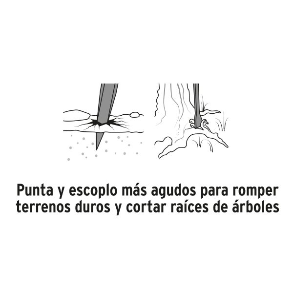 BARRETA DE PUNTA 1"X175CM,ESCOPLO 67MM TRUPER - Imagen 2