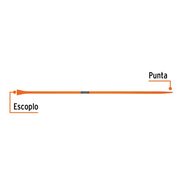 BARRETA DE PUNTA 1"X175CM,ESCOPLO 67MM TRUPER - Imagen 3