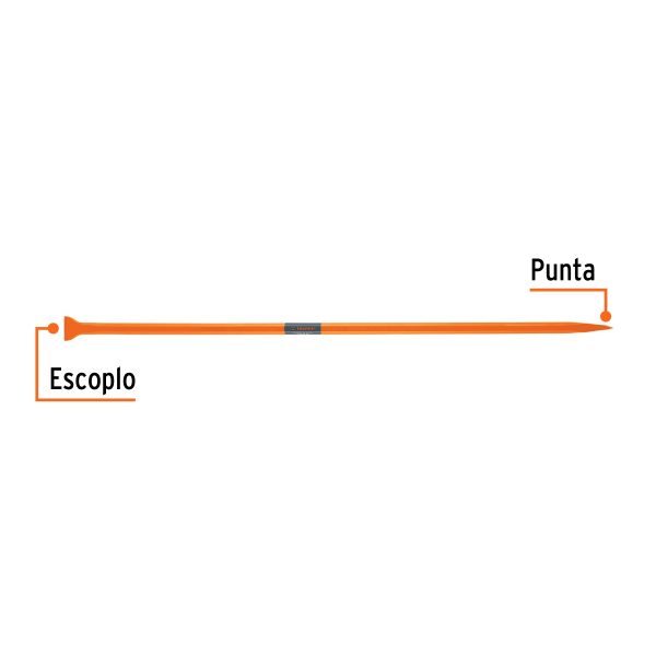 BARRETA DE PUNTA 1 1/4" X175CM ,ESCOPLO 80MM TRUPER - Imagen 2