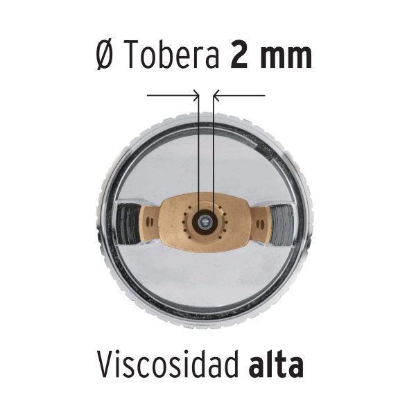 PISTOLA P/PINTAR GARVEDAD HVLP TRUPER 2MM - Imagen 3