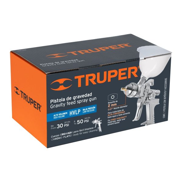 PISTOLA P/PINTAR GARVEDAD HVLP TRUPER 2MM - Imagen 4